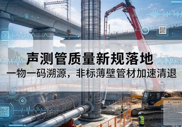 崇仁声测管质量新规落地，一物一码溯源，非标薄壁管材加速清退
