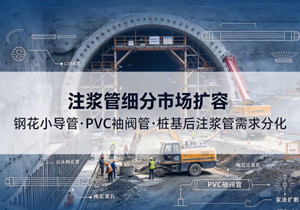 崇仁注浆管细分市场扩容，隧道钢花小导管、PVC 袖阀管、桩基后注浆管需求分化